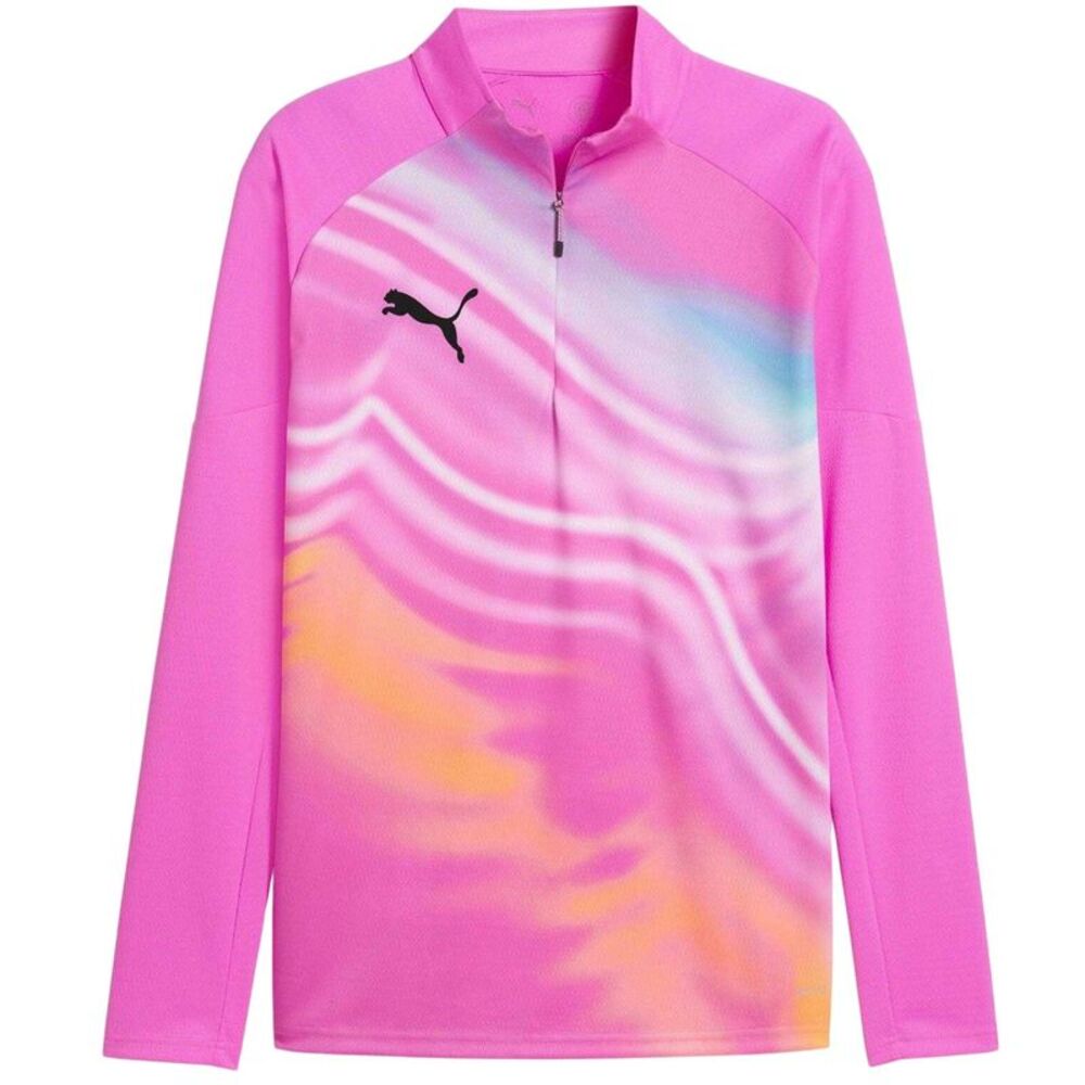 Puma Mens Graphic Print Drill Top / Pink/Black
